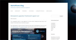 Desktop Screenshot of blog.maniaplanet.com