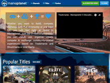 Tablet Screenshot of maniaplanet.com